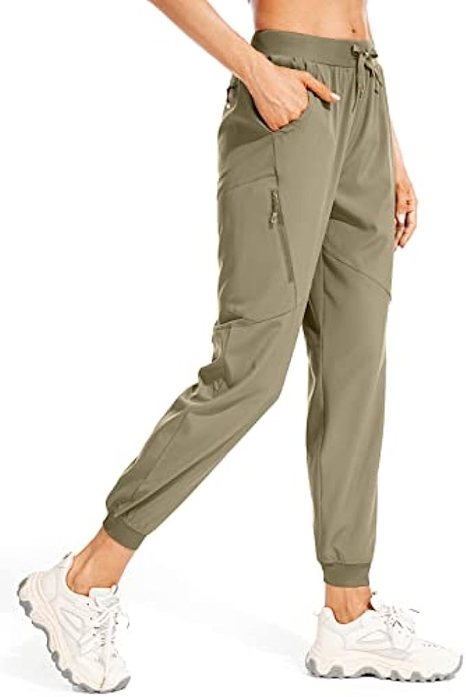 linlon Women&#039;s Hiking Cargo Pants,Lightweight Quick Dry Capri Pants Athletic Workout Casual Outdoor Zipper Pockets