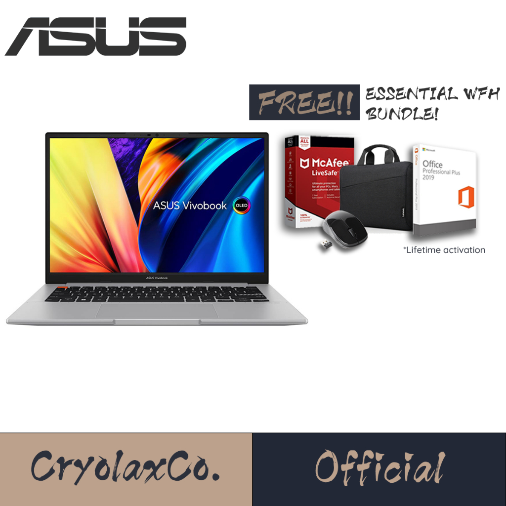 [FREE Office 2019] ASUS VivoBook S14 K3402 | 14&quot; FHD | i5/i7 | 16GB RAM | 512GB SSD | 2Y ASUS WARRANTY