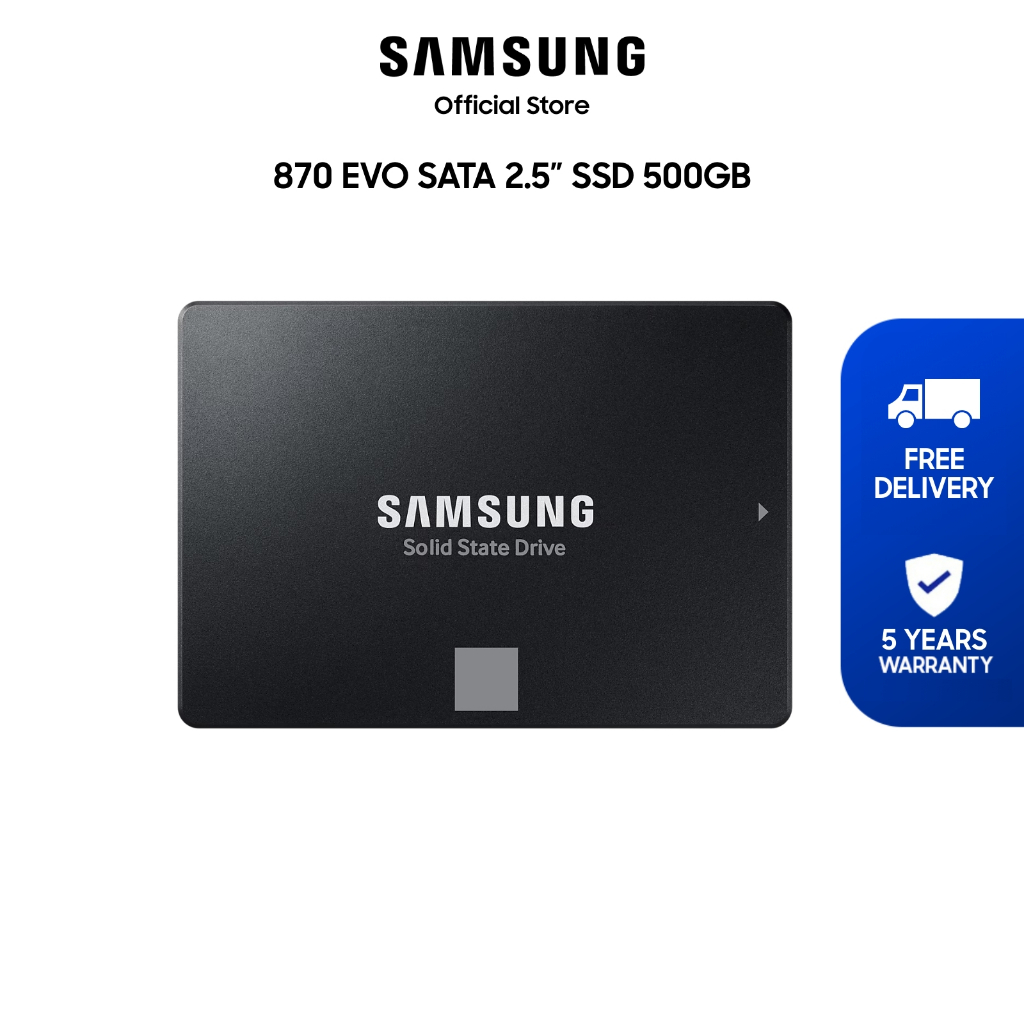 Samsung 870 EVO SATA 2.5&quot; SSD 500GB / 5 Years Warranty
