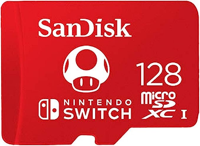 SanDisk 128GB microSDXC-Card, Licensed for Nintendo-Switch - SDSQXAO-128G-GNCZN