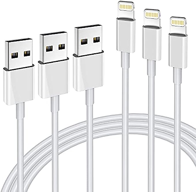 iPhone Charger 3Pack Apple MFi Certified Apple Charger 6FT, Lightning Cable 6FT Compatible with iPhone 12 Mini Pro Max SE 11 Xs Max XR X 8 7 6 Plus 5S iPad Pro Airpods
